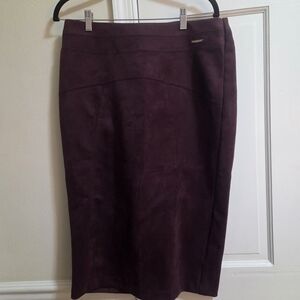 Plum Pencil Skirt